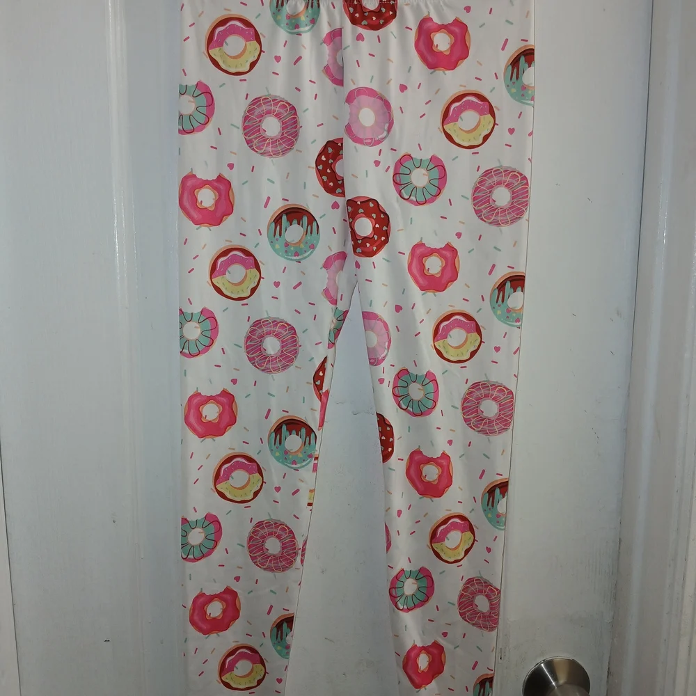 Colorful Donut Print Kids Pajama Set